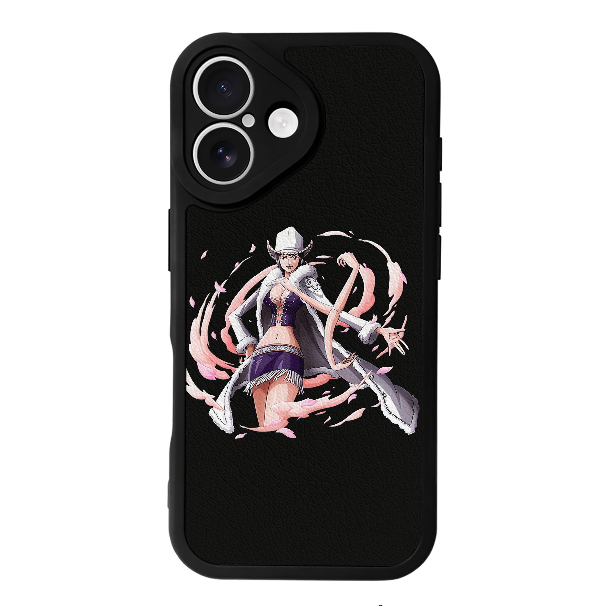 （画像用） ワンピース ニコ・ロビン ONE PIECE Nico Robin 【iPhone 16シリーズ対応】シリコンスマホケース（レザー調） 材質：シリコン